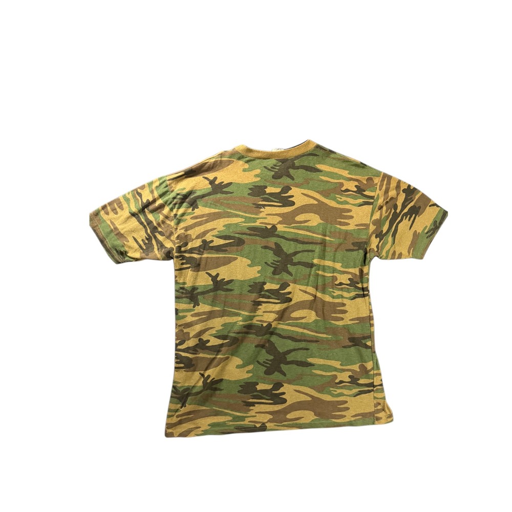 Vintage Imperial Camo T Shirt Mens XL Woodland Camouflage Cotton Blend Green 885
